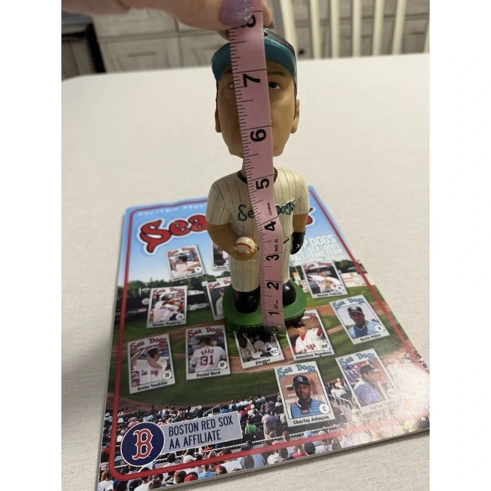 Josh Beckett Bobblehead Portland Sea Dogs MLBPA‎ 2001 + 2018 Program Signed